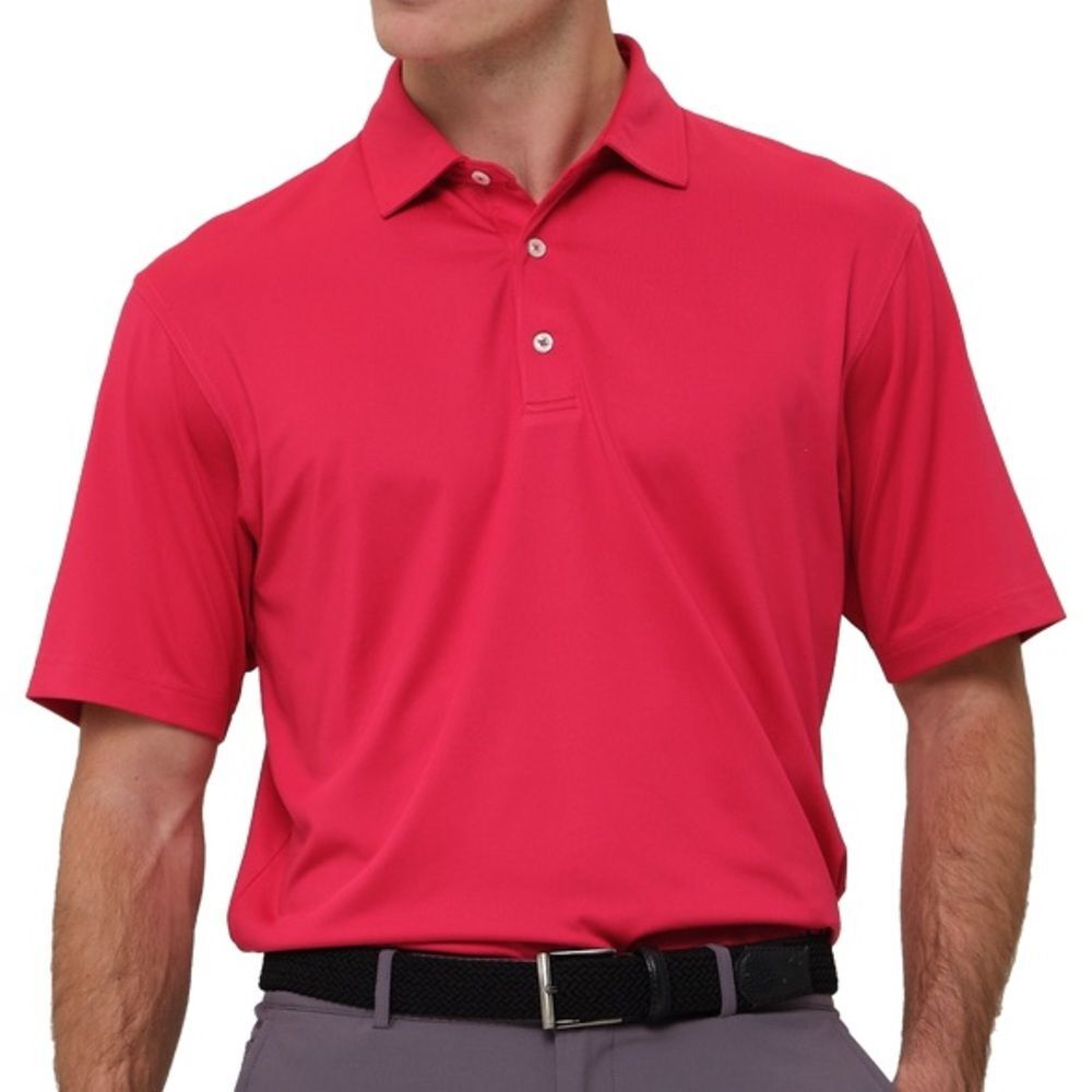 Dunning Men's Polo Player Performance Golf MRSP $85.00 Red EUC Medium Preppy
